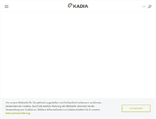Tablet Screenshot of kadia.de